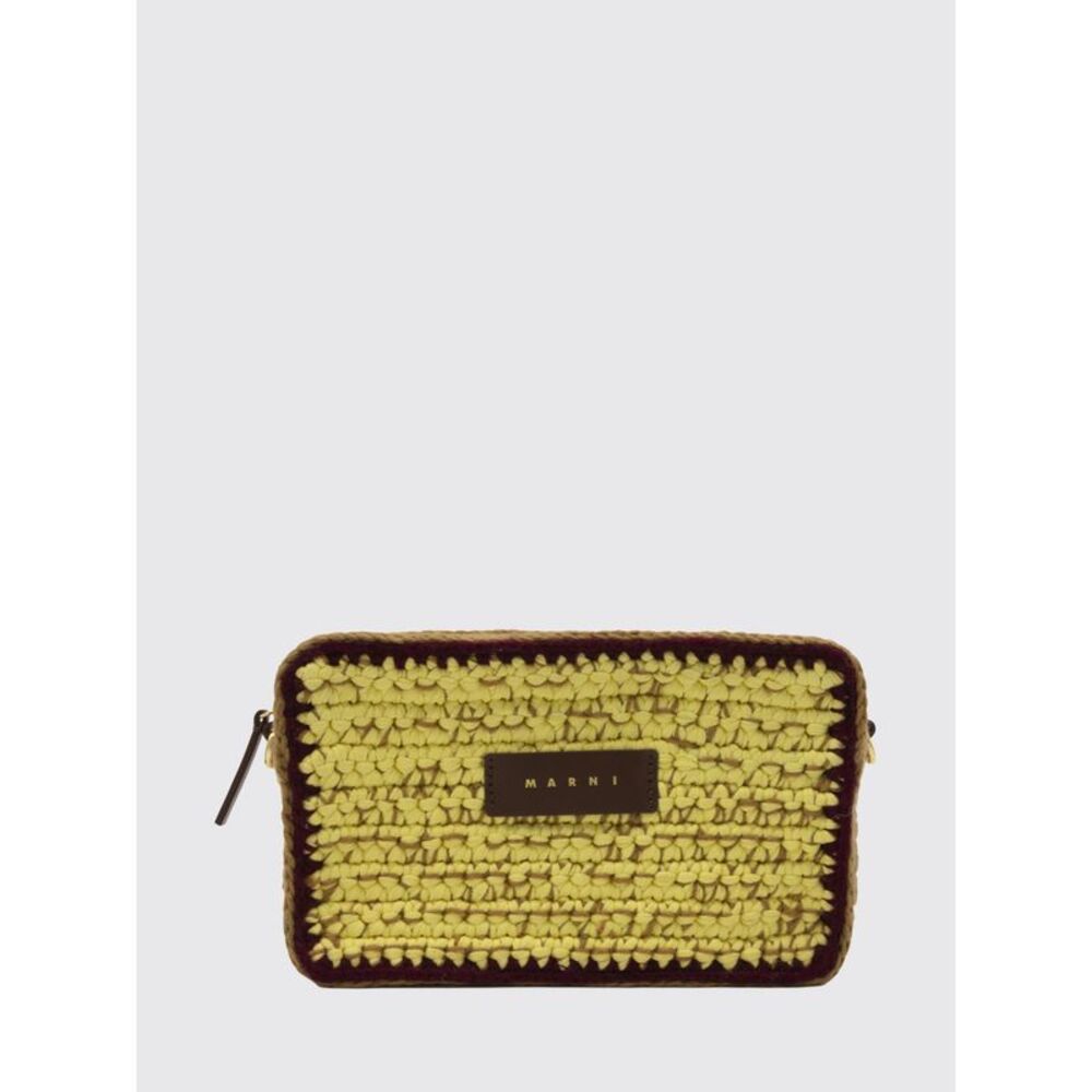 Marni Women Marni Small Crochet Wool Shoulder Bag With Adjustable Strap